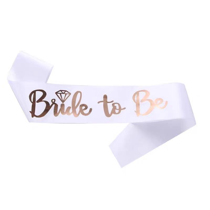 Bride Tribe Sash - 1 세트 로즈 골드 팀 신부