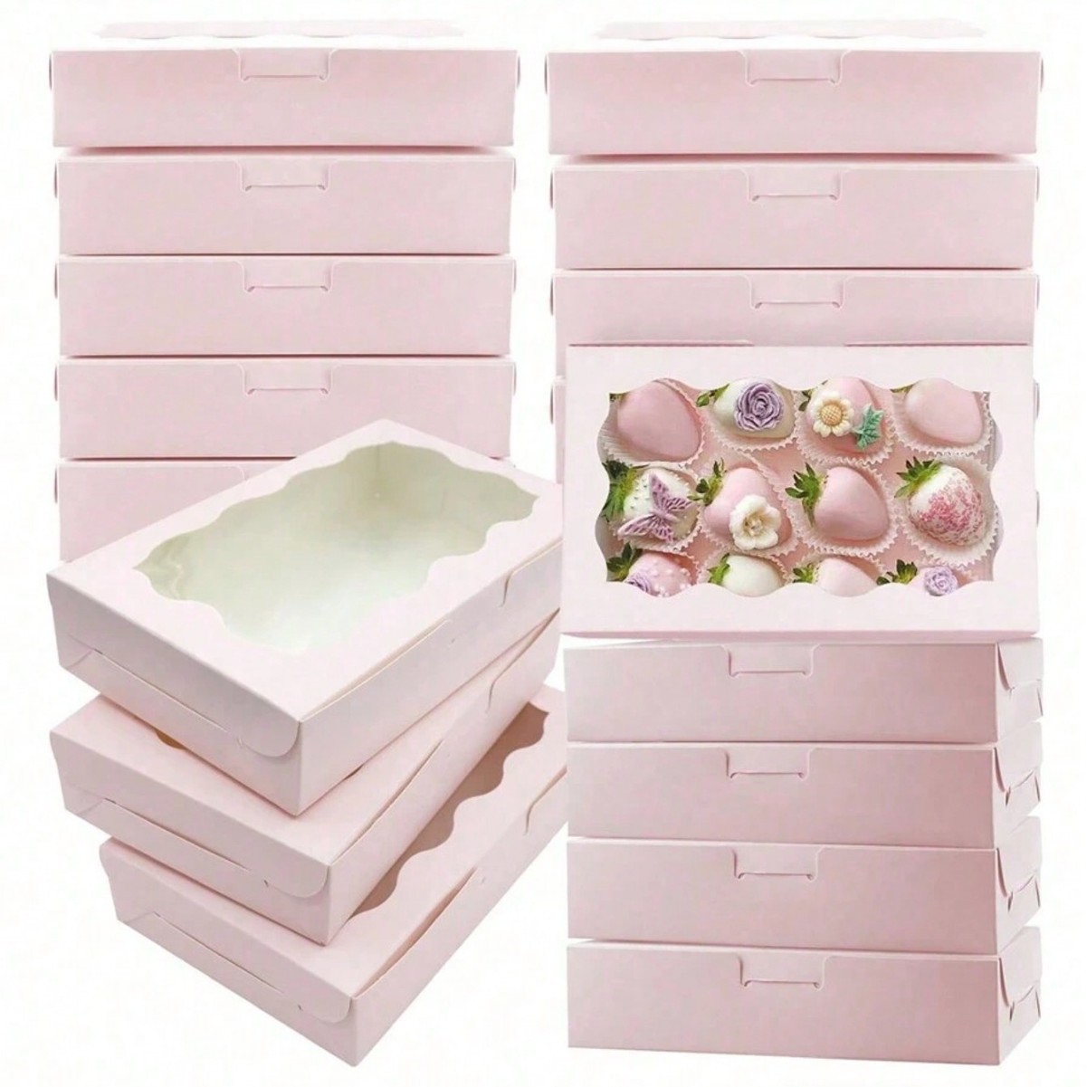 Wedding Favor Box - 10/30/50Pcs 크래프트 종이 케이크 사탕 상자