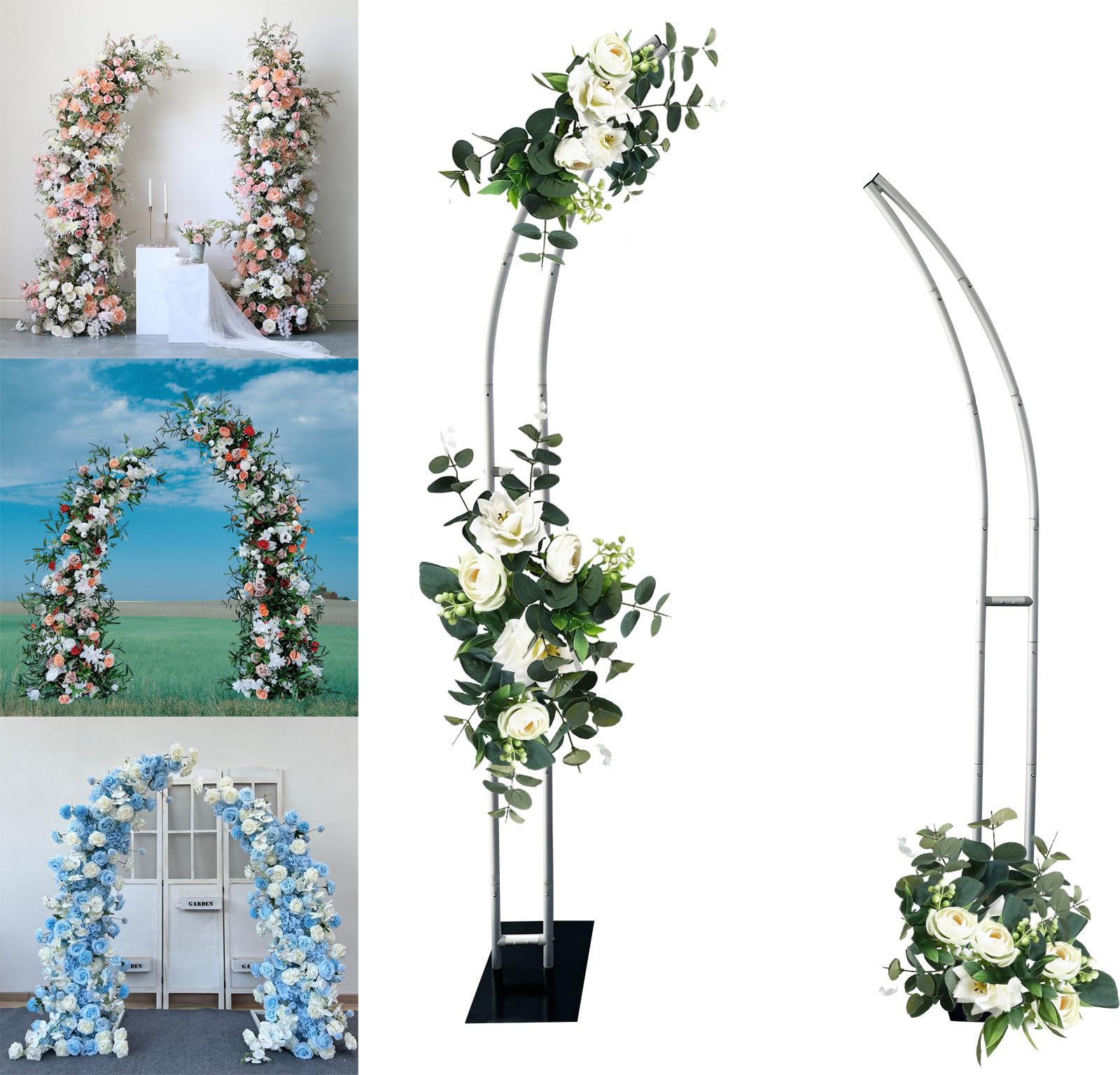 Wedding Balloon Arch - 하프 아치 풍선 스탠드, 꽃 스탠드