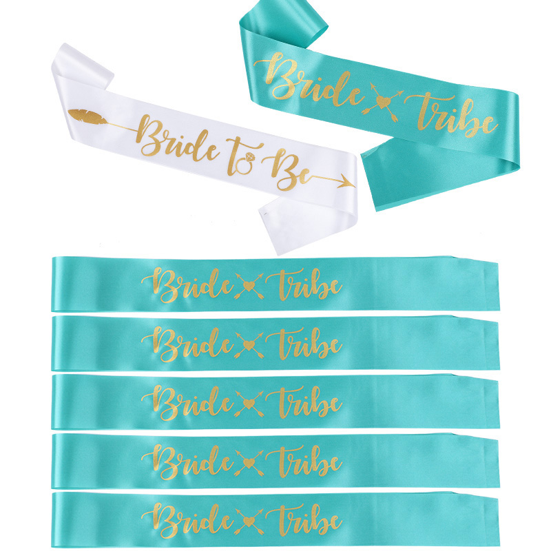 Bride Tribe Sash - 1 세트 신부는 결혼식을위한 신부 부족