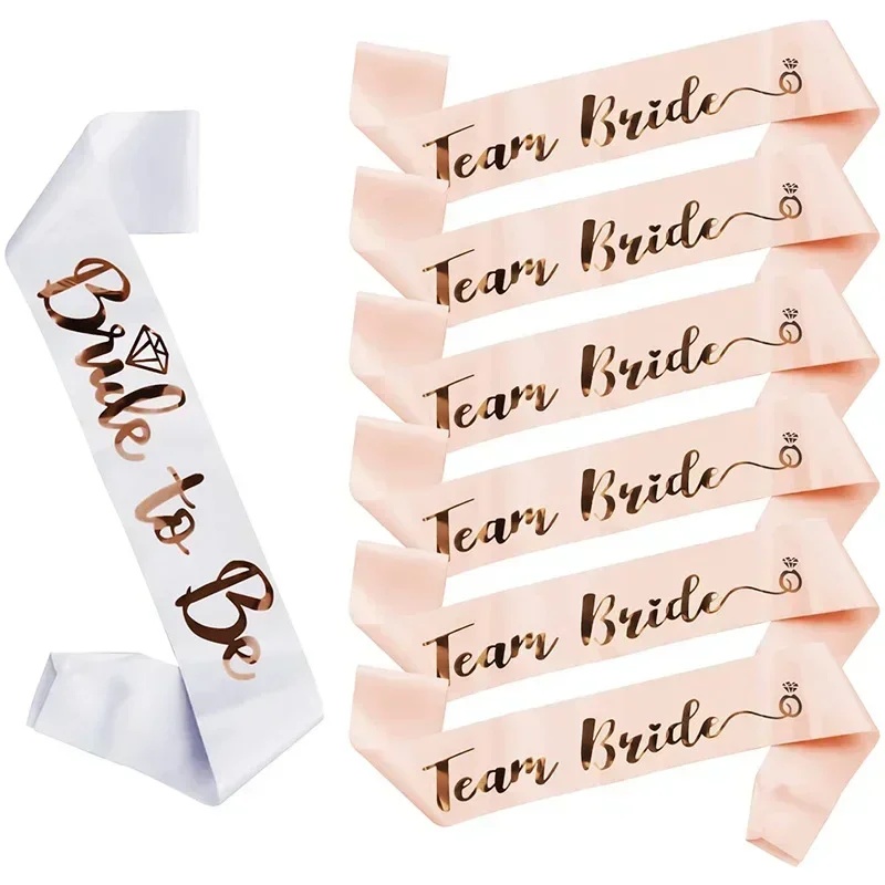 Bride Tribe Sash - 1세트 신부 새시 로즈골드 디자인 팀