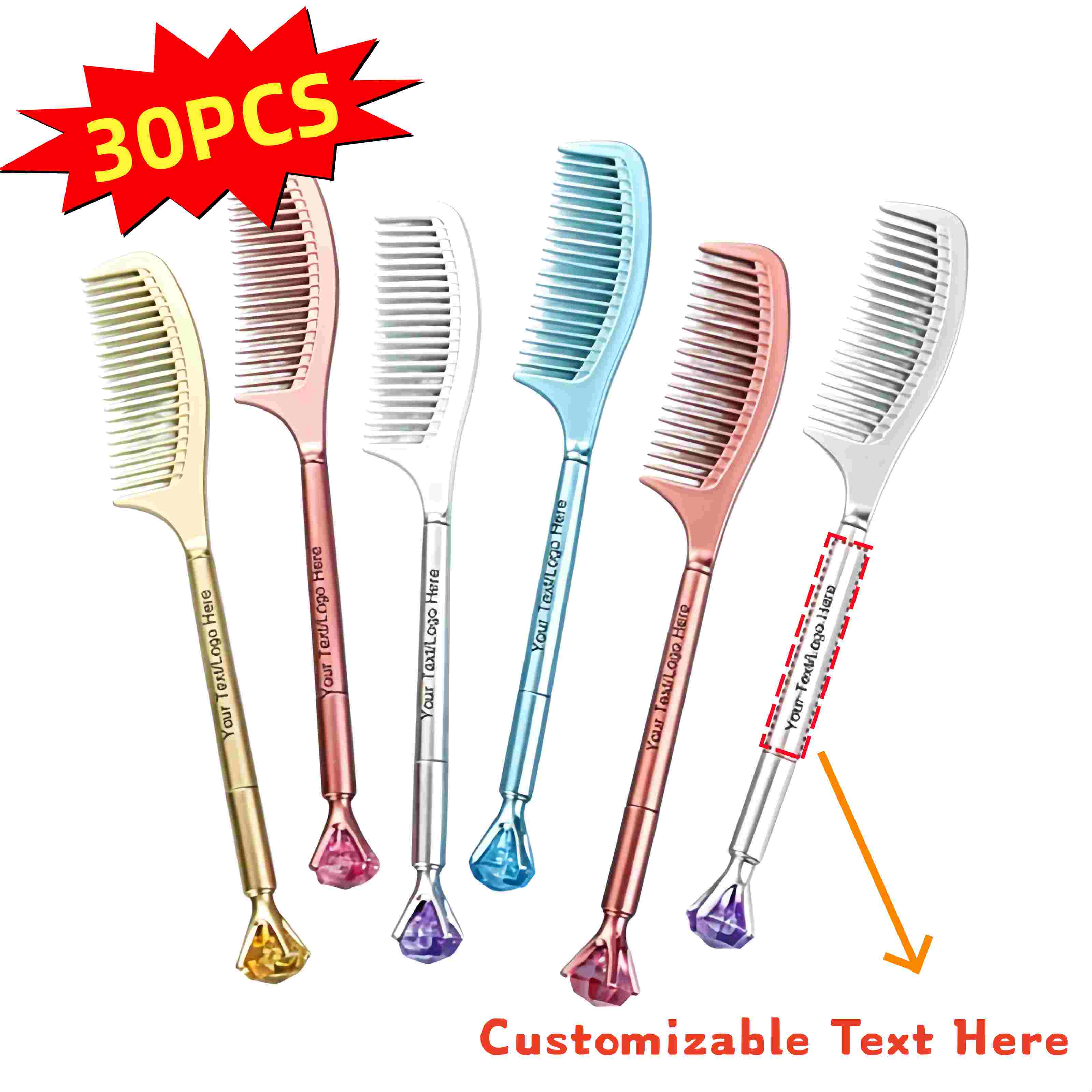 Wedding Supply Company - 30PCS 대량 맞춤형 다이아몬드 빗 모양