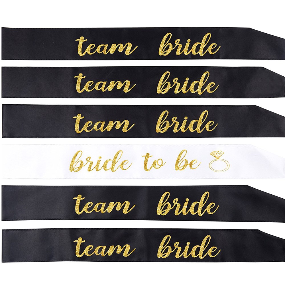 Bride Tribe Sash - 팀 신부 새틴 새시 암탉 밤