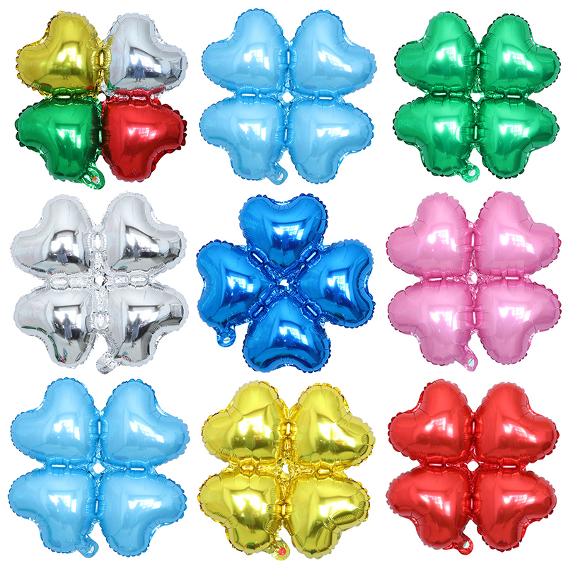 Wedding Balloon Arch - 10pcs 18inch 4 꽃잎 꽃 알루미늄