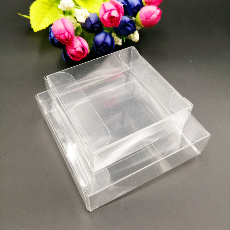 Wedding Favor Box - 50pcs ABB 명확한 투명 PVC 플라스틱
