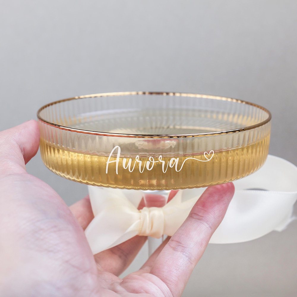 Champagne Tower Set - 맞춤형 골지 샴페인 컵 와인 잔,