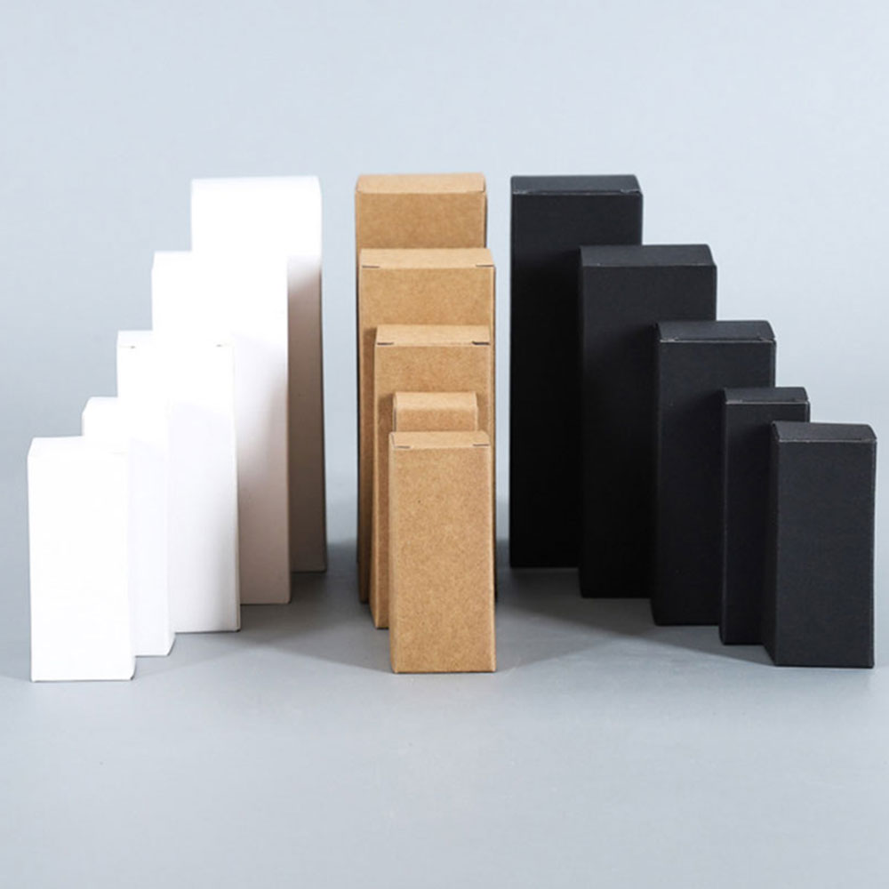 Wedding Favor Box - 빈 크래프트 수제 비누 상자, 흰색