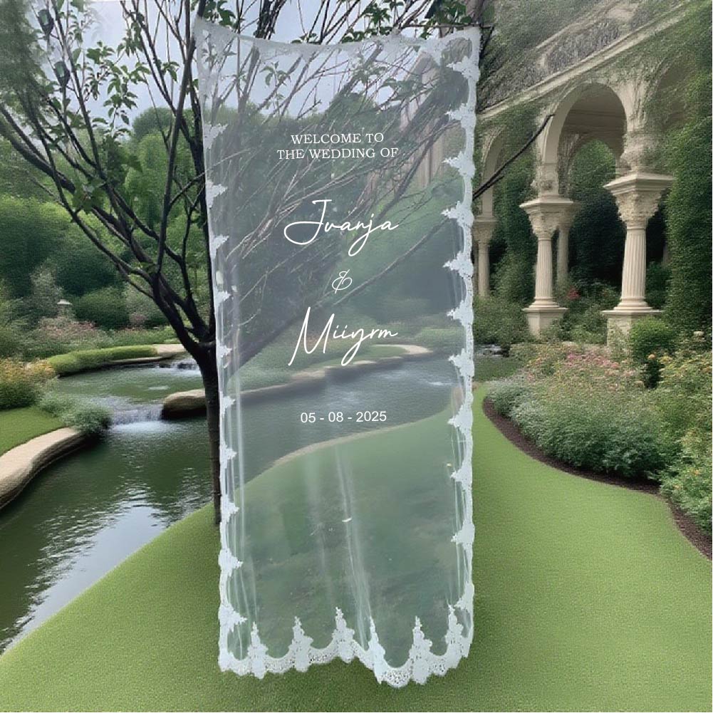 로맨틱한 투명 웨딩 사인, 수제 레이스 반투명 원단,  - Champagne Tower Set 리뷰 및 가격