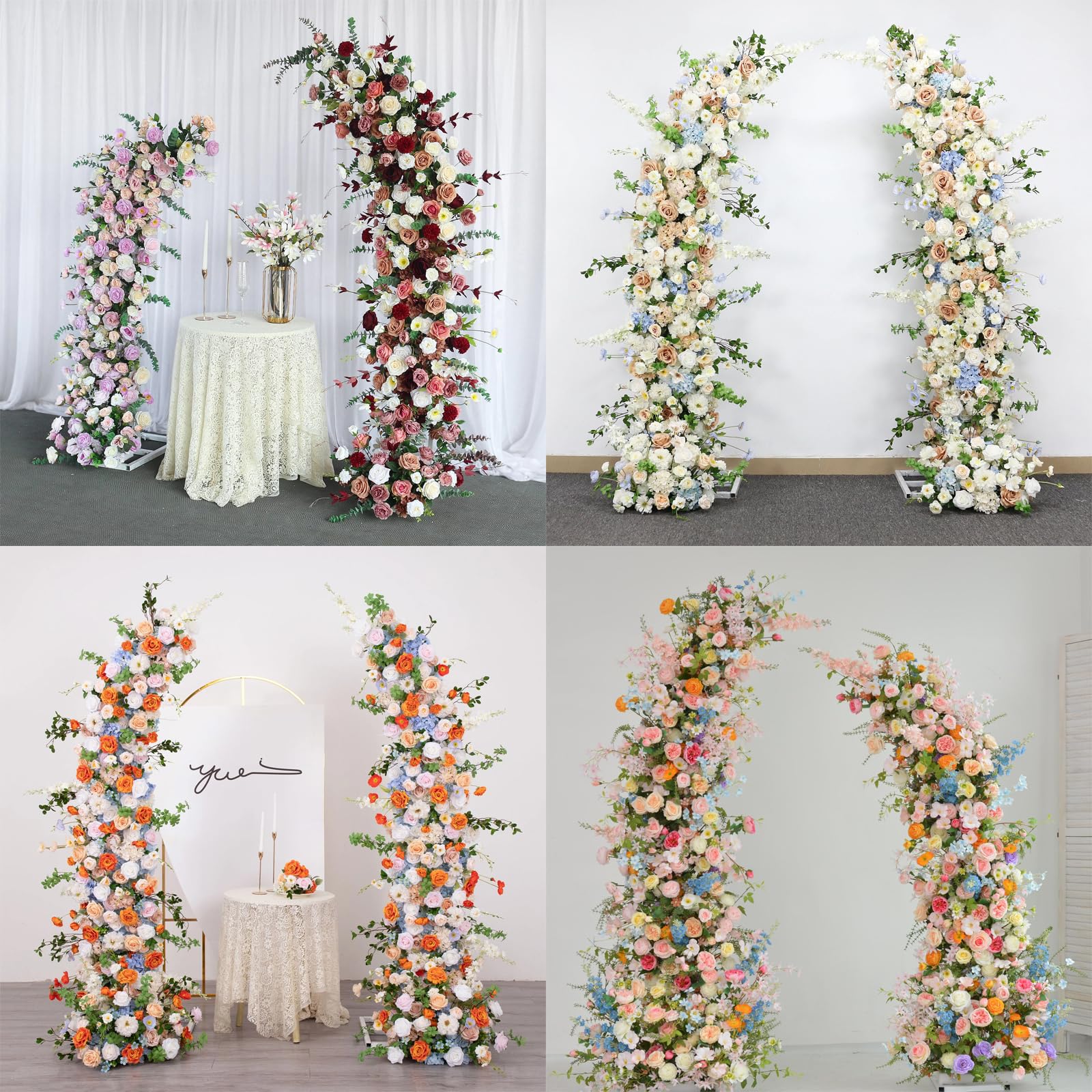 하프 아치 풍선 스탠드, 꽃 스탠드 장식, 곡선 웨딩  - Wedding Balloon Arch 리뷰 및 가격