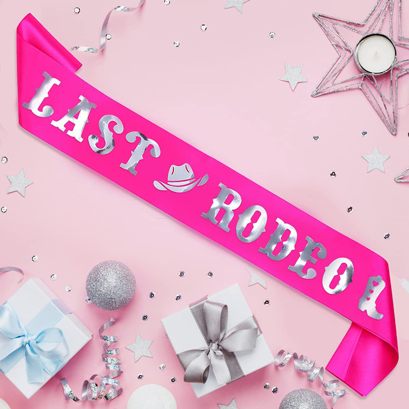 1Pcs 마지막 로데오 새시 독신 파티 리본 어깨 스트 - Bride Tribe Sash 리뷰 및 가격
