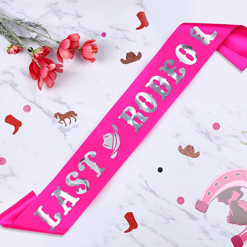 1Pcs 마지막 로데오 새시 독신 파티 리본 어깨 스트 - Bride Tribe Sash 리뷰 및 가격