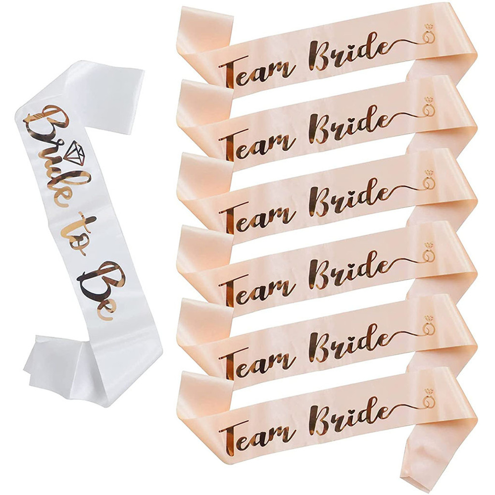 로즈 골드 팀 브라이드 투 비 새틴 띠 처녀 파티 장식 - Bride Tribe Sash 리뷰 및 가격