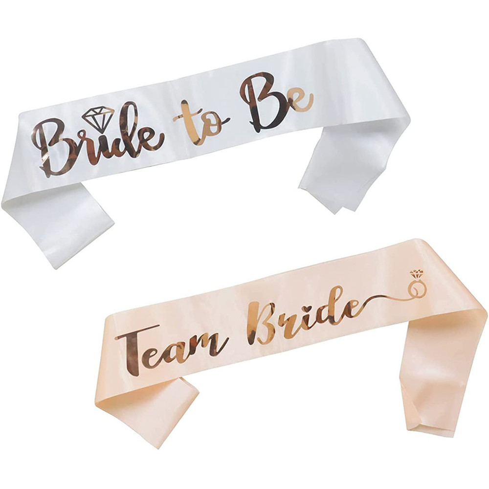 로즈 골드 팀 브라이드 투 비 새틴 띠 처녀 파티 장식 - Bride Tribe Sash 리뷰 및 가격