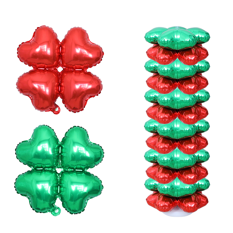 10pcs 18inch 4 꽃잎 꽃 알루미늄 호일 풍선 - Wedding Balloon Arch 리뷰 및 가격