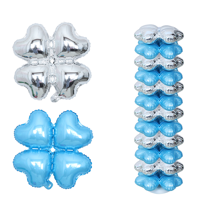 10pcs 18inch 4 꽃잎 꽃 알루미늄 호일 풍선 - Wedding Balloon Arch 리뷰 및 가격