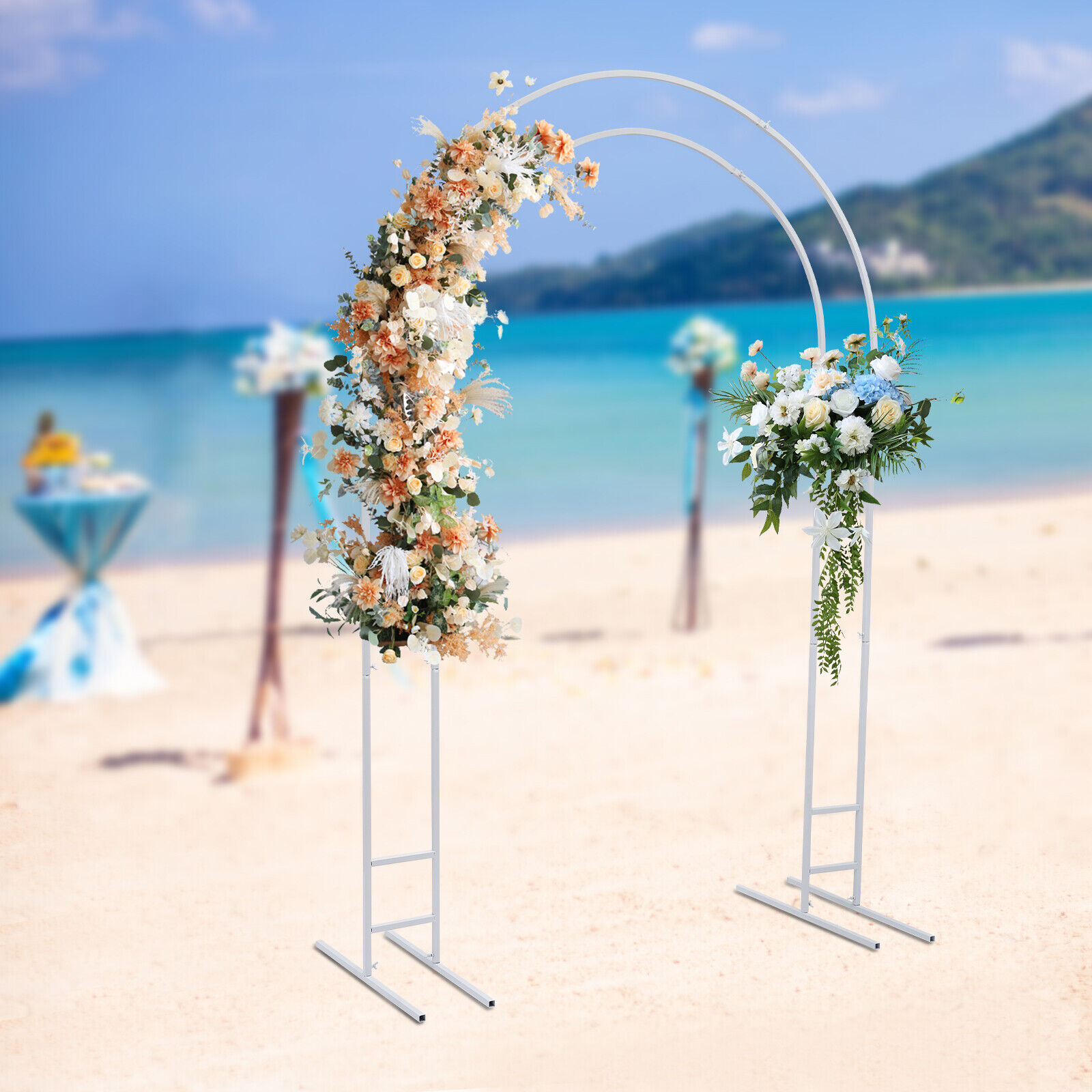 금속 웨딩 스탠드 아치 프레임 배경 정원 아버 꽃 풍선 - Wedding Balloon Arch 리뷰 및 가격