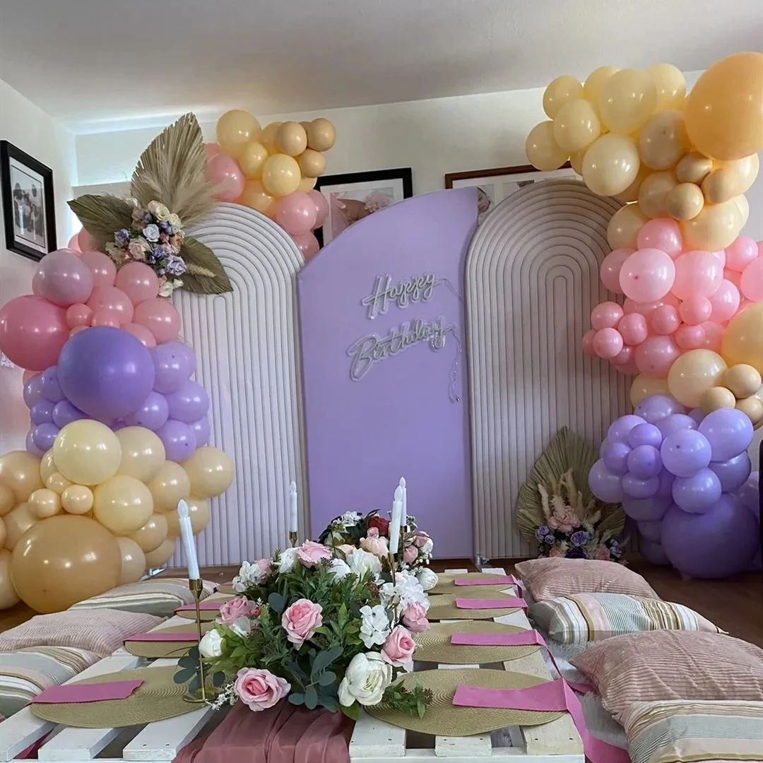 4pcs 사용자 정의 아치형 프레임 및 커버 배경 웨딩 - Wedding Balloon Arch 리뷰 및 가격