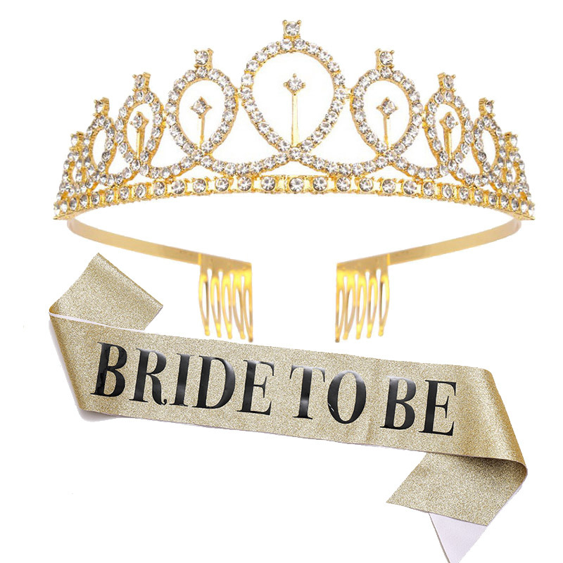 로즈 골드 신부 새틴 새시 크라운 웨딩 신부 샤워 장식 - Bride Tribe Sash 리뷰 및 가격