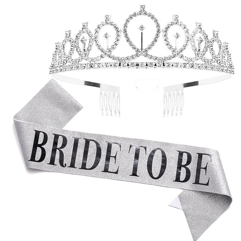 로즈 골드 신부 새틴 새시 크라운 웨딩 신부 샤워 장식 - Bride Tribe Sash 리뷰 및 가격