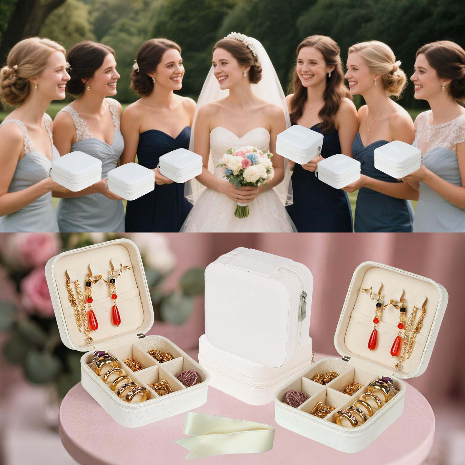 6-50pcs 여행 보석 케이스 신부 들러리 선물 웨딩 - Wedding Favor Box 리뷰 및 가격