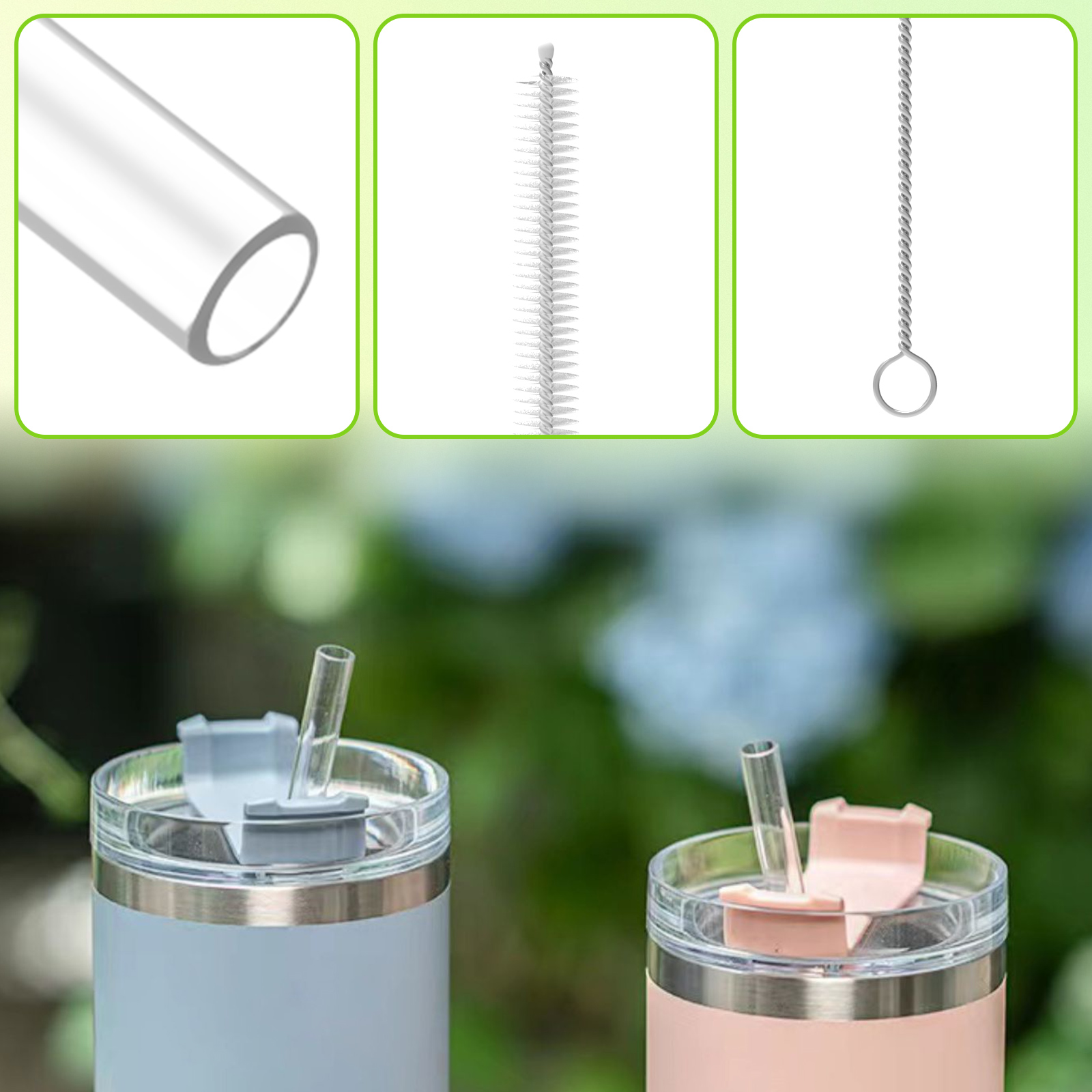 음료용 빨대 스무디 음료용 빨대 물병 여행 텀블러 웨딩 - Wedding Water Supply 리뷰 및 가격